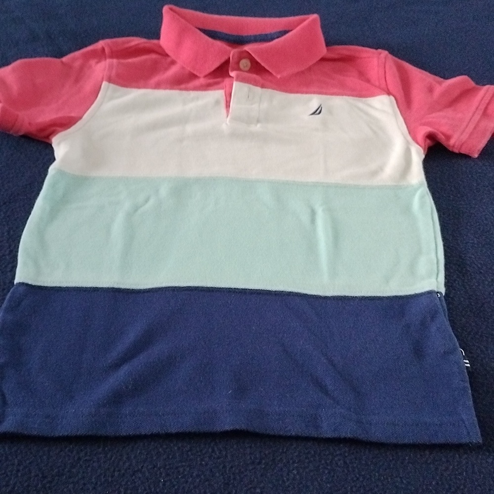Boys Nautica button up short sleeve shirt
